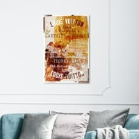 Трговска марка ликовна уметност Тексас мапа тексас фармерки стил платно уметност од Мајкл Томпсет, бел мат, дрвена рамка