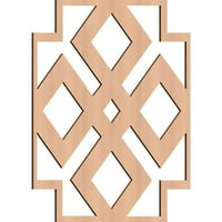 Ekena Millwork 3 8 W 3 8 H 1 4 T Голем Блендон Декоративен фретхард дрвени wallидни панели, алдер