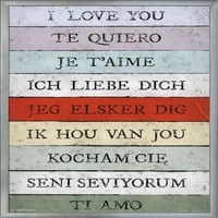 Љубовен Јазик-Те Сакам Ѕид Постер, 22.375 34