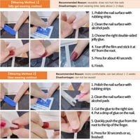 Јахмол Мулти-Боја Притиснете На Ноктите Лажни Нокти Мулти-Боја Стап На Ноктите Лепак На Ноктите Сјајни Акрилни Нокти Лажни Нокти