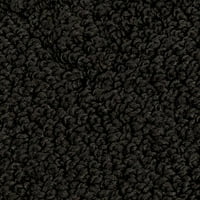 Главни тестови Традиционални дилан со цврста дијамантска црна затворена област за килим, парче