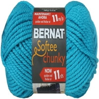 Bernat Softee Chunky Yarn-Uletra Blue, мултипак од 6