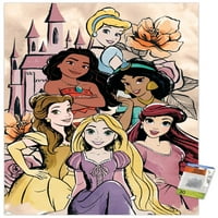 Дизни Крајната Принцеза Прослава-Замокот Група Ѕид Постер Со Pushpins, 22.375 34