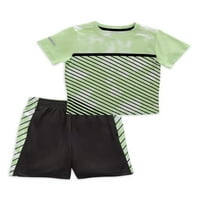 Атлетски дела бебе и дете момче атлетска маица и кратка облека, 2-парчиња