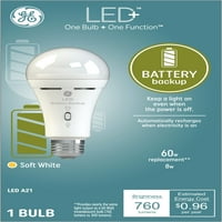 LED+ Резервна Сијалица За Батерии, Фенерче, Вати, Меко Бело, СИЈАЛИЦА СО LED Светилка