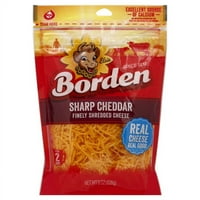 Borden® Sharp Cheddar ситно рендан сирење Оз. Пег