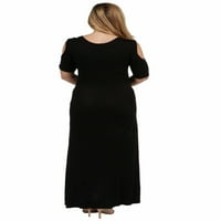24 Севендна облека за удобност на лактот со должина на ладното рамо Максирално фустанче