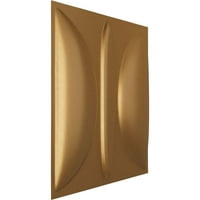 Ekena Millwork 5 8 W 5 8 H SATURN ENDURAWALL Декоративен 3Д wallиден панел, светло палто злато