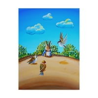 Трговска марка ликовна уметност „Питер зајак 7“ платно уметност од Синди Торнтон