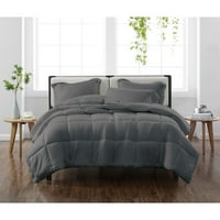 Cannon Solid Grey Twin Twin Twin Xl Comforter Set