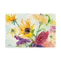 Трговска марка ликовна уметност „светли диви цвеќиња i“ платно уметност од Самуел Диксон