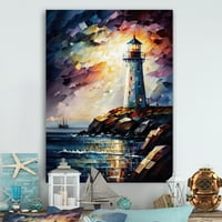 Dignart Lighthouse на брегот III Canvas Wallидна уметност