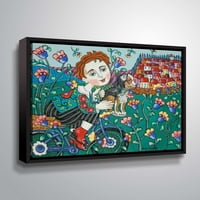 Уметнички идови момчиња цветен живот, галерија завиткано од платно со плови од Холи Воџан