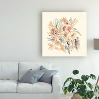 Трговска марка ликовна уметност „wallидни цвеќиња II“ платно уметност од Шариклија Зарис