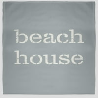 Едноставно Дејзи плажа куќа од руно фрлање, прилично сиво, мало фрлање