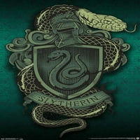 Волшебничкиот Свет: Хари Потер - Слитерин Змија Сртот Ѕид Постер, 14.725 22.375