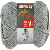 Bernat Softee Chunky Yarn 24 Pk-Grey Heather