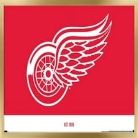 Детроит Црвени Крилја-Логото Ѕид Постер, 14.725 22.375
