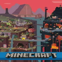Minecraft-Коцка Ѕид Постер, 22.375 34